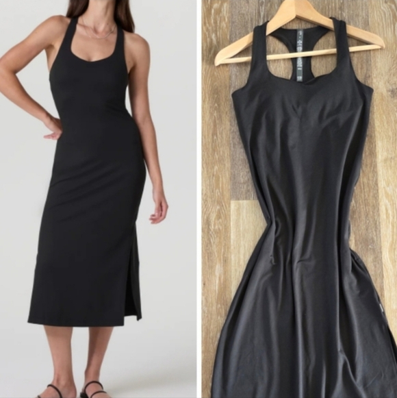 Vuori Halo Racerback Dress SundressNWT Black Athleisure Casual Performance